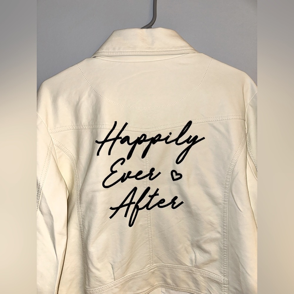 Women’s Bridal Leather Jacket Size XL